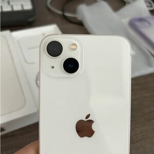 Apple iPhone 14 128 GB Starlight White Dual-Camera Back Great Condition!